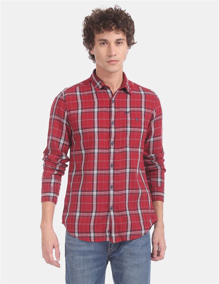 Ed Hardy Men Casual Wear Red Shirt